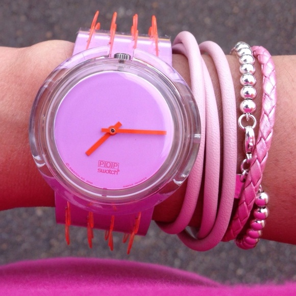 Rare POP Swatch 2001 Orange Brush - Picture 1 of 8